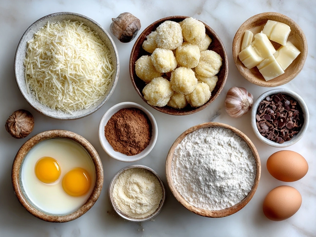 Ingredients needed for Chicken Alfredo Gnocchi