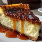 Close-up of Brown Butter Cheesecake