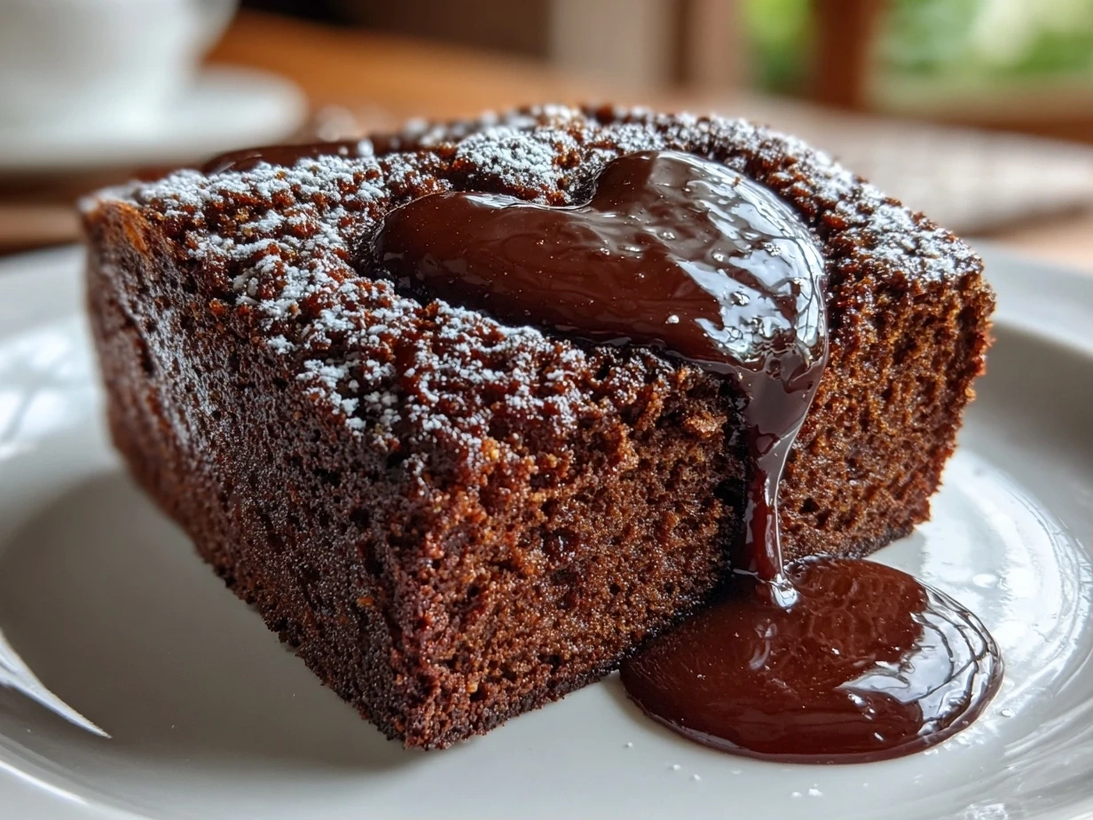 Close-up of Hidden Heart Chocolate Loaf Cake