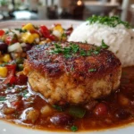 Homemade Turkey Burger Chili Close-up