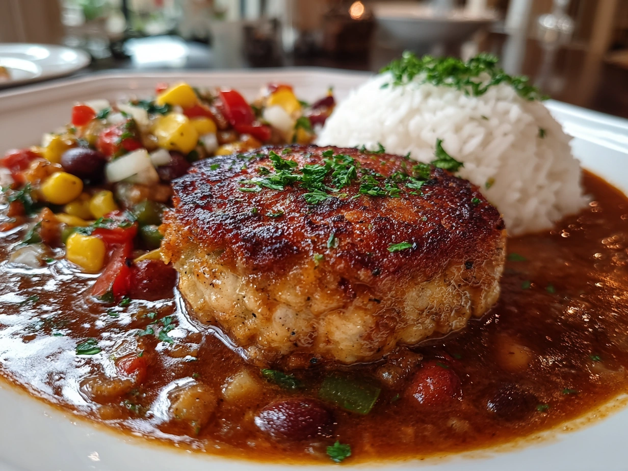 Homemade Turkey Burger Chili Close-up