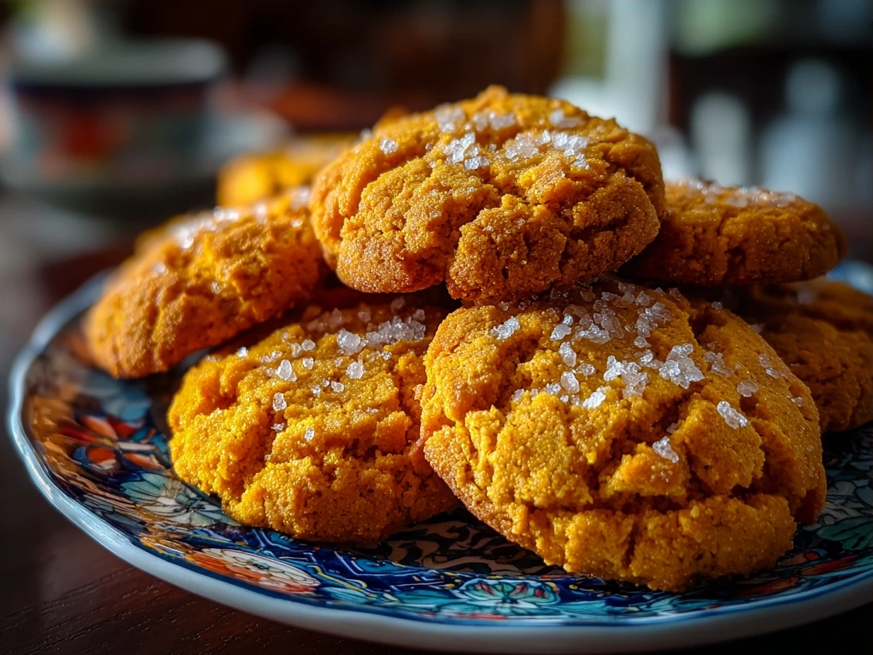 Finished batch of freshly baked Orange Clove Cookies on a wire rack