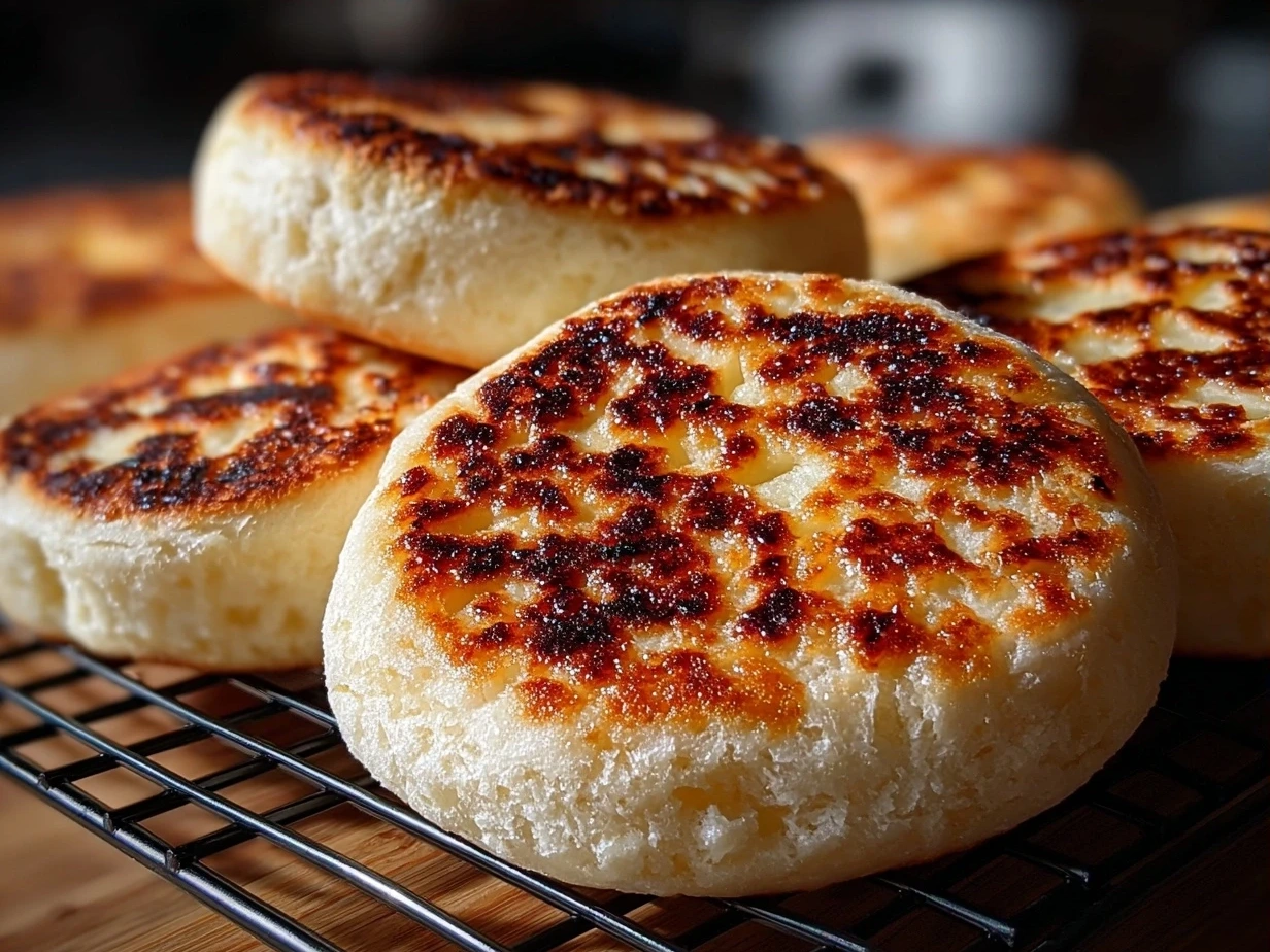Serving suggestion for sourdough English muffins with avocado, egg, and fresh salad
