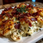 Comforting Crockpot Pierogi Casserole Close-Up