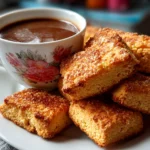 Freshly prepared Breakfast Protein Biscuits close-up
