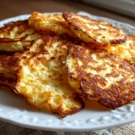 Freshly prepared Keto Cottage Cheese Chips on white plate