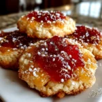 Freshly prepared Pineapple Upside Down Sugar Cookies on white plate