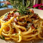 Freshly prepared pink creamy vegan pasta on white plate