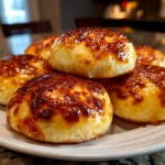 Freshly prepared Sourdough Discard Kolaches on clean counter