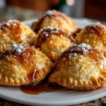Homemade Air Fryer Apple Pie Bombs Close-up