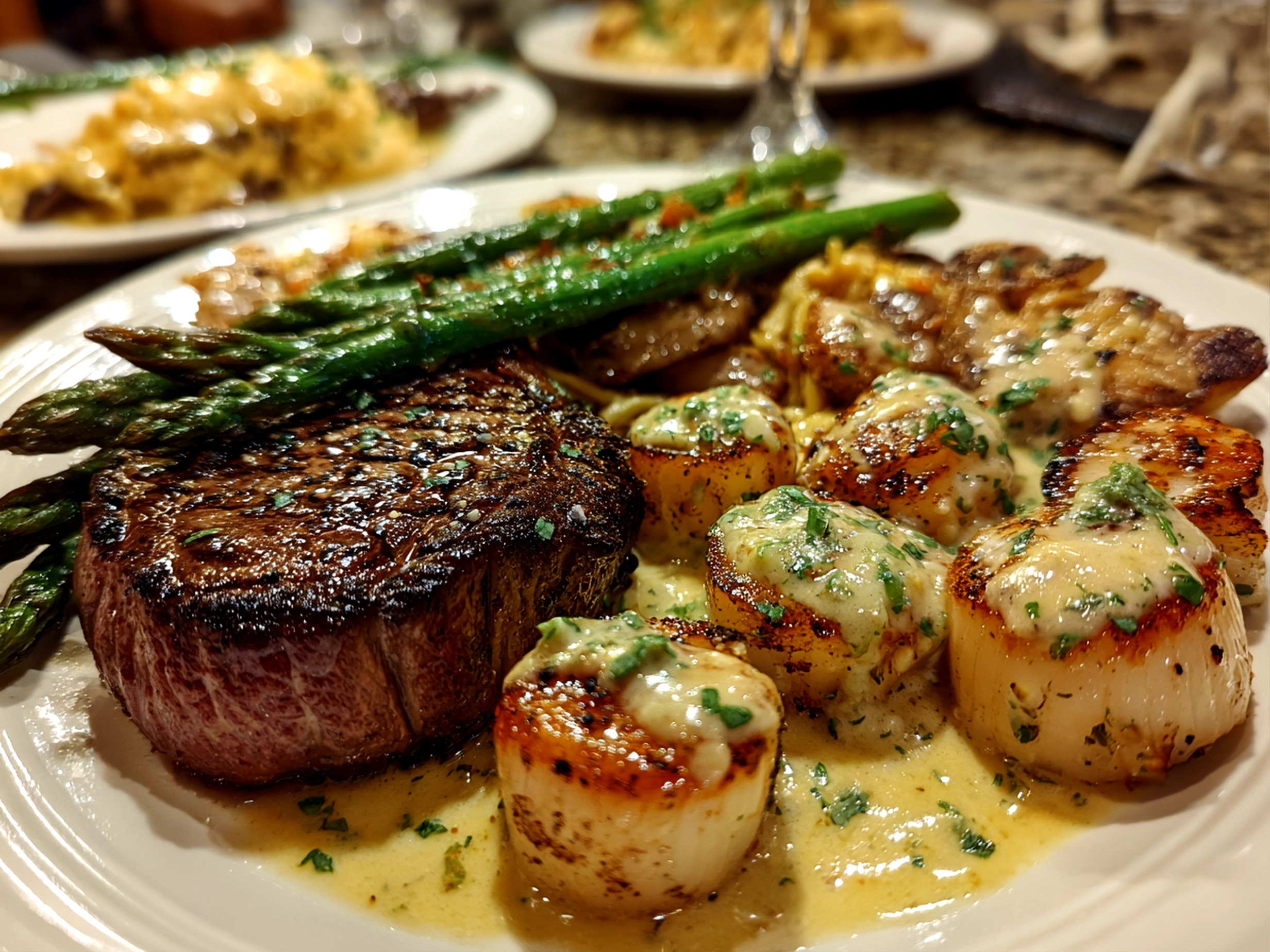 Homemade Valentines Dinner Close-Up