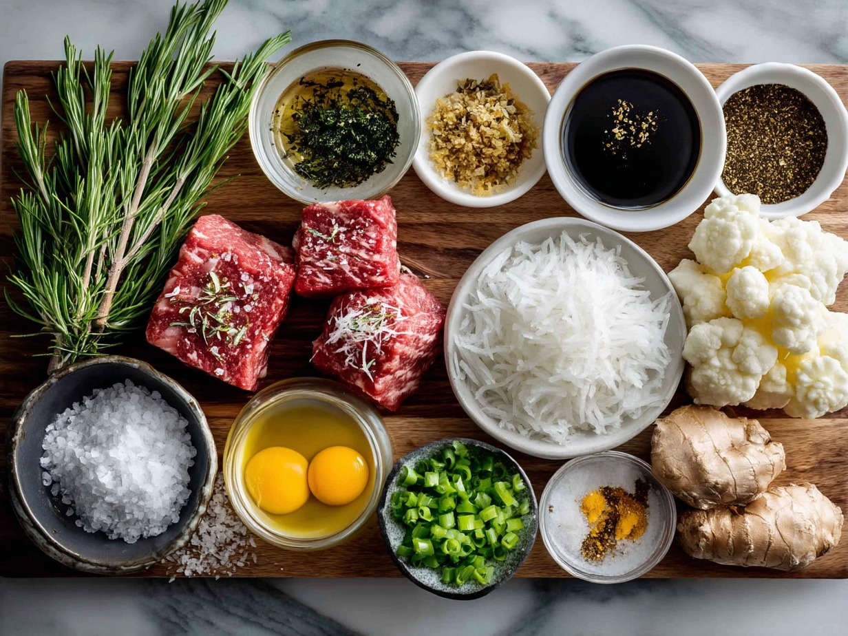 Raw ingredients laid out for Valentines Dinner including zucchini, cherry tomatoes, basil, garlic, and olive oil
